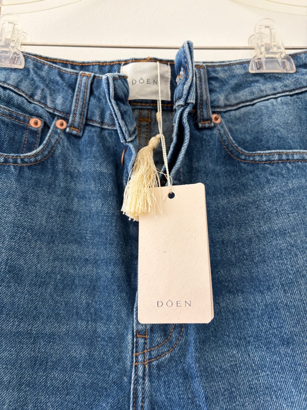 Doen Diana Jean Bleu D’Hier Wash Blue Jeans Size 26 NWT - Picture 3 of 7